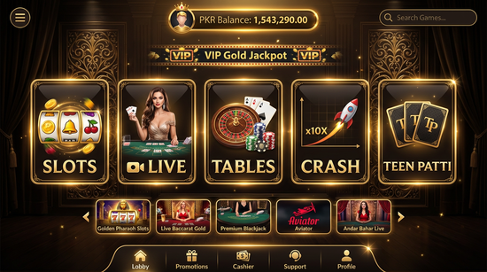 Main screen of 4sgame casino page for PK players - 4